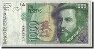 Espagne 1000 Pesetas Billet, 1992-10-12, KM:163 -