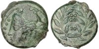 Hemilitron Monnaie, Sicile, Himera, Nymph, Himera, Bronze -