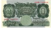 Grande-Bretagne 1 Pound Billet, KM:369b -