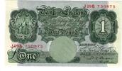 Grande-Bretagne 1 Pound Billet, KM:369b -