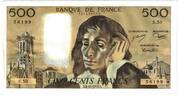 France 500 Francs Pascal, S.50, Fayette:71.13, KM:156c -
