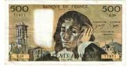 France 500 Francs Pascal, Z.58, Fayette:71.14, KM:156d -