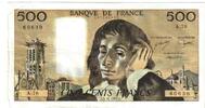 France 500 Francs Pascal, A.76, Fayette:71.17, KM:156d -
