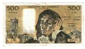 France 500 Francs Pascal, L.38, Fayette:71.10, KM:156b -