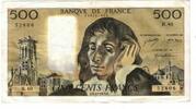 France 500 Francs Pascal, H.40, Fayette:71.10, KM:156b -