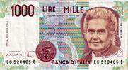 Italie 1000 Lire Billet, Undated (1990), KM:114c -