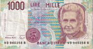Italie 1000 Lire Billet, Undated (1994), KM:114b -