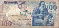 Portugal 100 Escudos Billet, 1984-01-31, KM:178c, B -