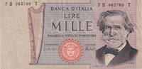 Italie 1000 Lire Billet, 1973-02-15, KM:101c -