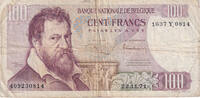 Belgique 100 Francs Billet, 1971-11-22, KM:134b -