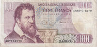 Belgique 100 Francs Billet, 1972-05-04, KM:134b -