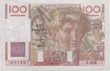 France 100 Francs Jeune Paysan, Y.332, Fayette:28.24, KM:128b -