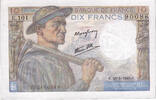 France 10 Francs Mineur, E.101, Fayette:8.14, KM:99e -