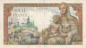 France 1000 Francs Déesse Déméter, K.163, Fayette:40.01, KM:102 -