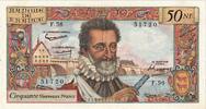 France 50 Nouveaux Francs Henri IV, F.56, Fayette:58.5, KM:143a -