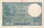 France 10 Francs Minerve, O.4917, Fayette:6.3, KM:73a -