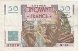 France 50 Francs Le Verrier, N.164, Fayette:20.16, KM:127c -