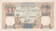 France 1000 Francs 1939 Cérès et Mercure, O.7102, Fayette:38.36 TTB