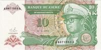 Zaïre 10 Nouveaux Makuta 1993-06-24 -