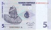 République démocratique du Congo 5 Centimes 1997-11-01 -