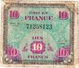 France 10 Francs Drapeau/France, SÉRIE 1944, B -