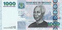 Tanzanie 1000 Shilingi UNZ -