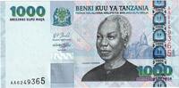 Tanzanie 1000 Shilingi UNZ- -