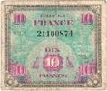 France 10 Francs Drapeau/France, SÉRIE 1944 -