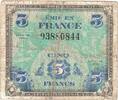 France 5 Francs Drapeau/France, SERIE DE 1944, SÉRIE 1944, B -