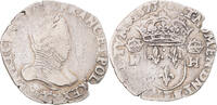 France Teston, 4e type au col plat Monnaie, Henri III, Nantes -