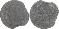 France Double Tournois Monnaie, Louis XIII, Cuivre, Gadoury:12 -