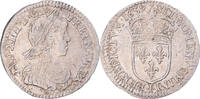 France 1/12 Ecu à la mèche longue Monnaie, Louis XIV, Limoges -