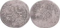 France Quinzain aux 8 L Monnaie, Louis XIV, Lyon, contremarqué lis -