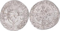 France Douzain aux croissants Monnaie, Henri II, Grenoble, Billon -
