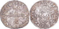 France 1/4 Ecu Monnaie, Henri III, La Ligue, Bayonne, Argent -