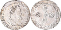 France 1/2 Franc Monnaie, Henri IV, Troyes, Argent, Gadoury:590 -