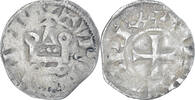 France Denier Tournois Monnaie, Louis VIII-IX, Billon, Duplessy:193 -