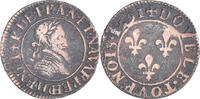 France Double Tournois Monnaie, Henri IV, Châlons-en-Champagne -