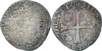 France Douzain aux deux H Monnaie, Henri III, Billon, Gadoury:467 -