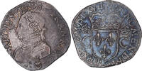 France Teston aux 2 C couronnés Monnaie, Charles IX, Bordeaux -