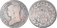 France 5 Centimes Monnaie, Dupré, Strasbourg, Cuivre -