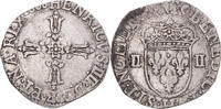 France 1/4 Ecu Monnaie, Henri IV, La Rochelle, Argent, Gadoury:597 -
