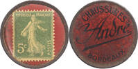 France timbre-monnaie 5 centimes Monnaie, Chaussures André, Bordeaux -