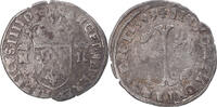 France Douzain aux 2 H couronnés Monnaie, Henri IV, Clermont -