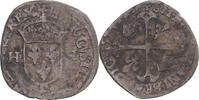 France Douzain aux deux H Monnaie, Henri IV, Lyon, Billon -
