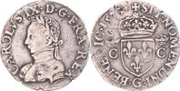 France Demi Teston Monnaie, Charles IX, Poitiers, Argent -