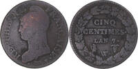 France 5 Centimes Monnaie, Dupré, Lille, Cuivre, Gadoury:126 -