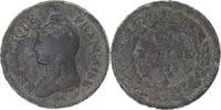France Decime Monnaie, Dupré, Paris, Bronze, Gadoury:187a -