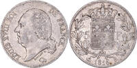 France 5 Francs Monnaie, Louis XVIII, Rouen, Argent, Gadoury:614 -