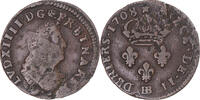 France 2 Deniers Monnaie, Louis XIV, Strasbourg, Cuivre, Gadoury:72 -